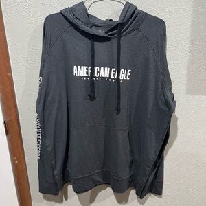 American Eagle Outfitters Charcoal Hoodie Lightweight EUC size L